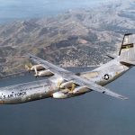 Douglas C 133B Cargomaster AF Ser. No. 59 0529 1501st Air Transport Wing over San Francisco Bay