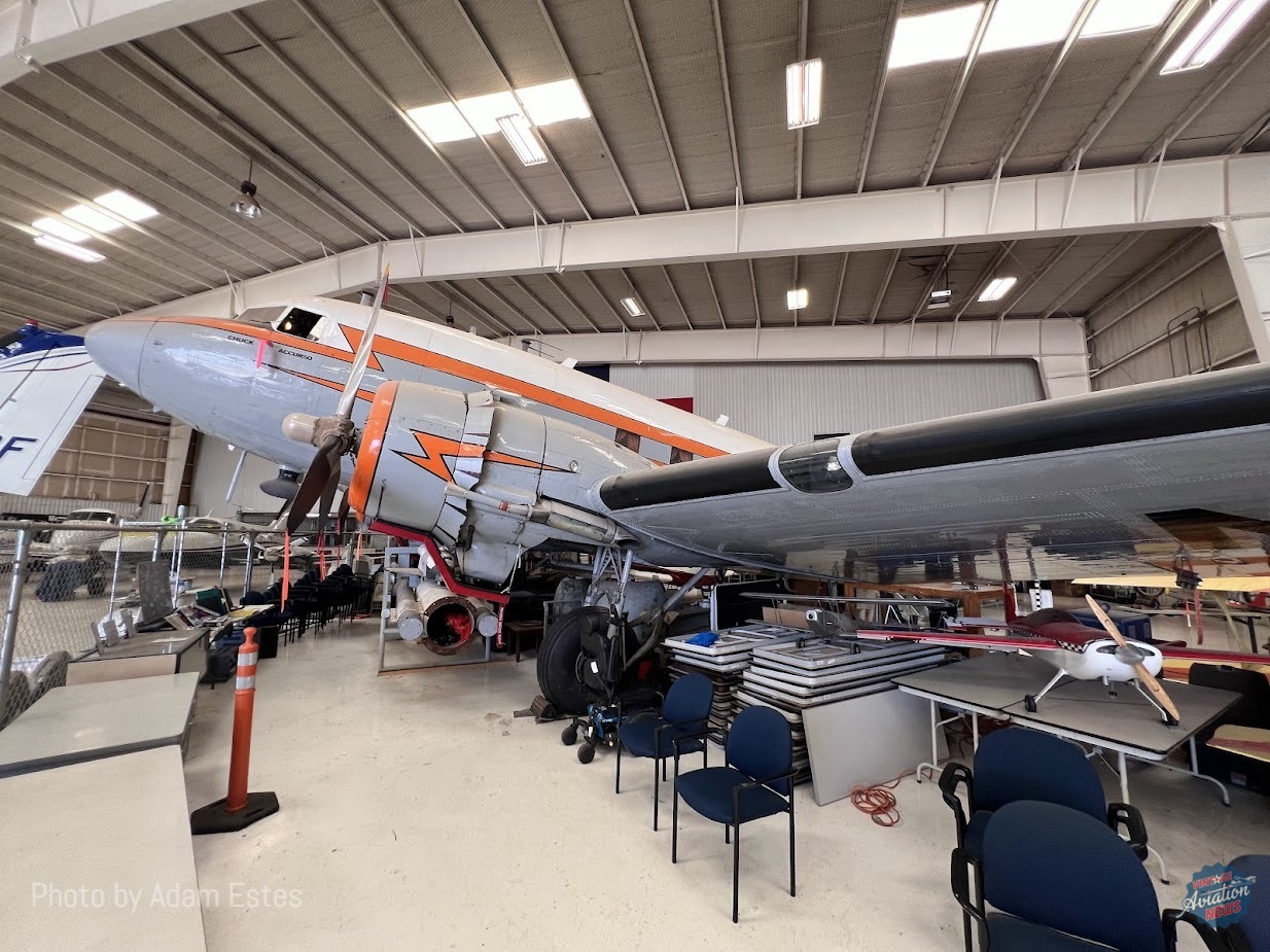 Douglas DC 3 N34 a former FAA radar radio navigation calibration aircraft listed on the National Register of Historic Places Adam Estes 2