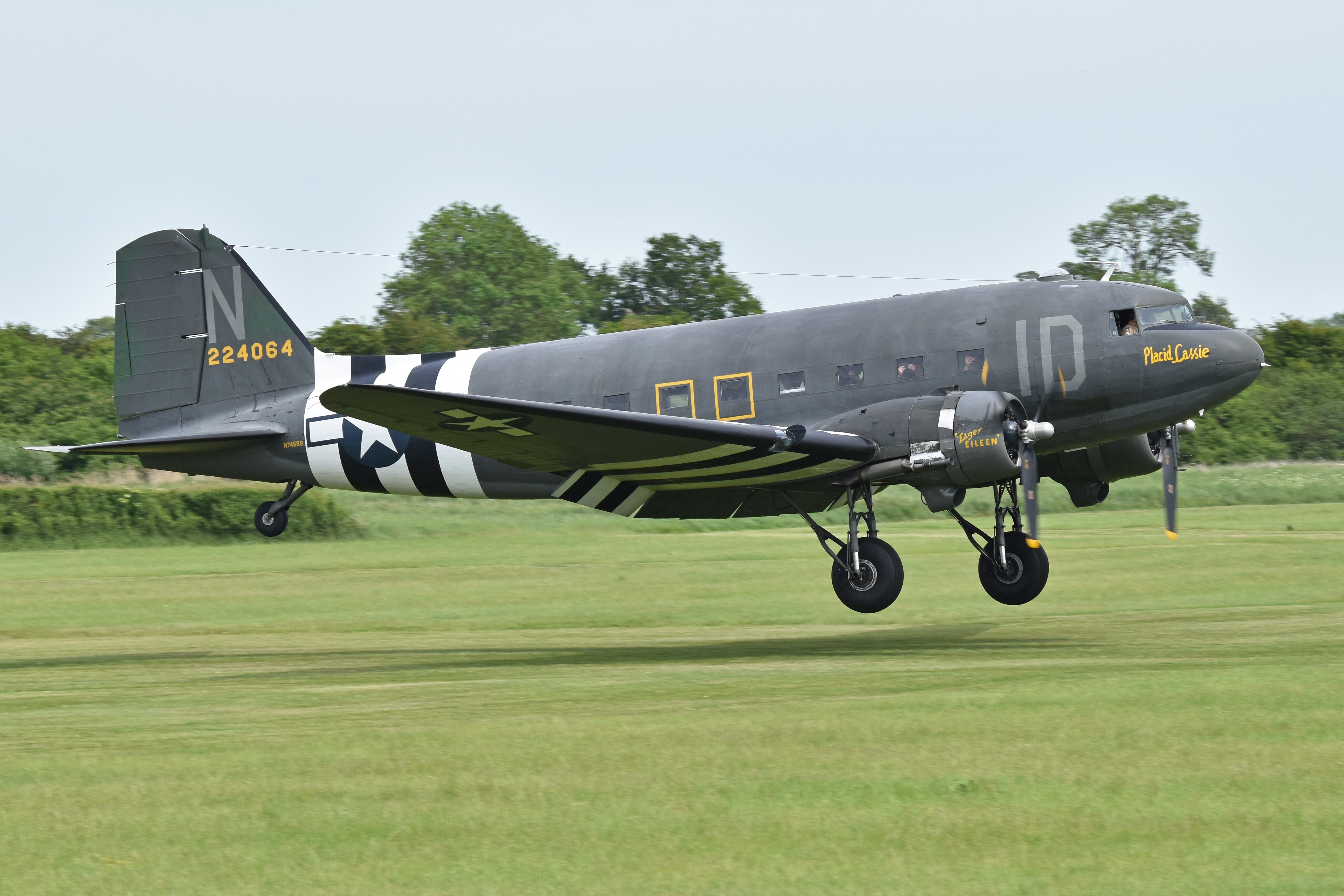 Douglas C 47A 40 DL Skytrain ‘224064 ID N’ “Placid Lassie” N74589