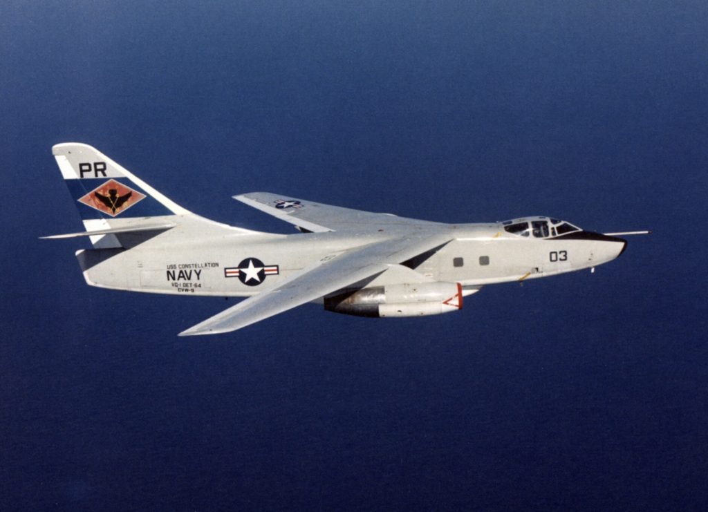 Boneyard Files: Douglas A-3 Skywarrior - The Atomic Bomber That Became a Desert Ghost 11 EA 3B VQ 1 in flight South China Sea 1974