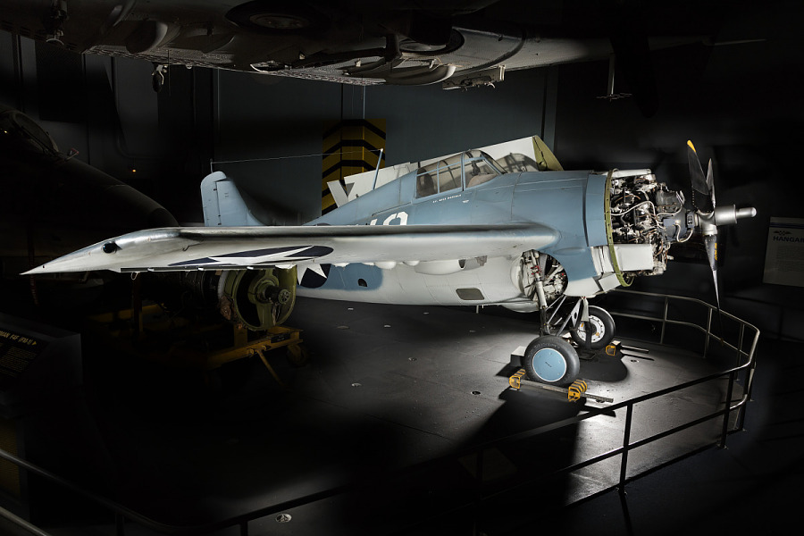 Eastern Division FM 1 Wildcat in the former Sea Air Operations gallery Smithsonian Photo by Eric Long