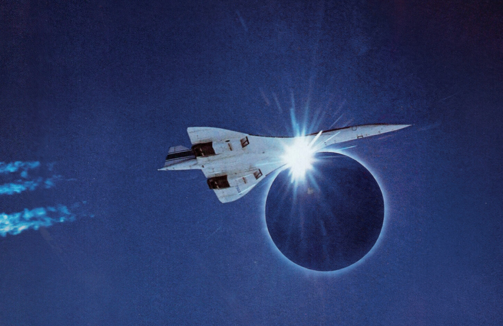 Eclipse Chasing Concorde 1973