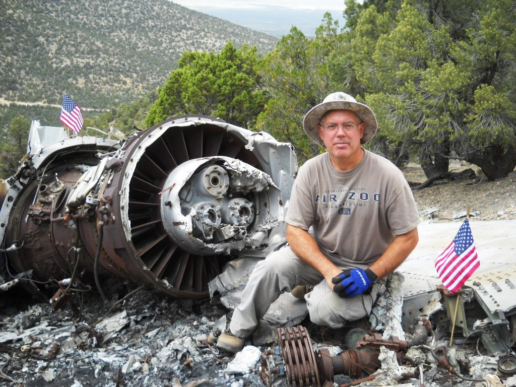 F 100C Dave Trojan with Memorial flags photo by Dave McCurry