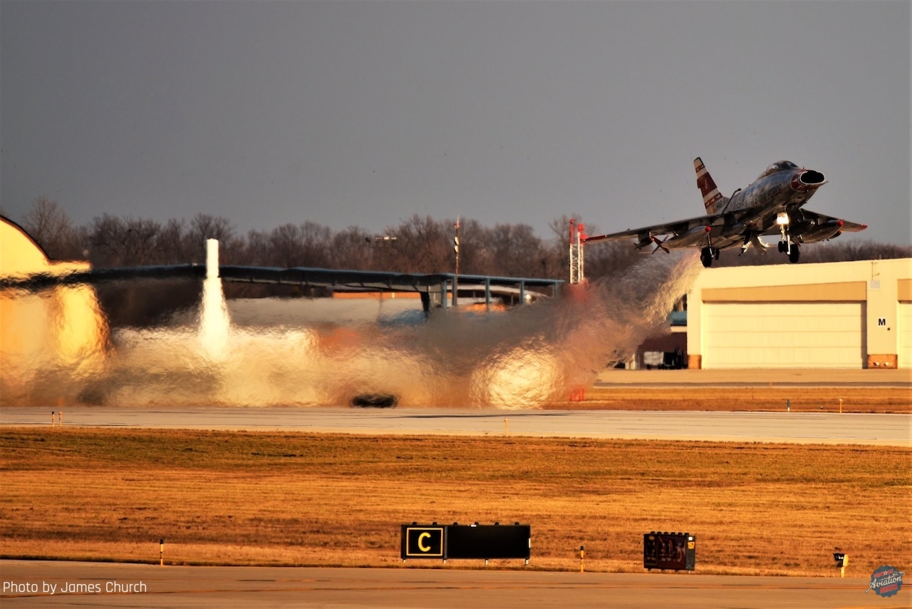 The Arrival of the Hun: F-100F Super Sabre Arrives in Terre Haute 16 F 100F Super Sabre N2011V Photo James Church8