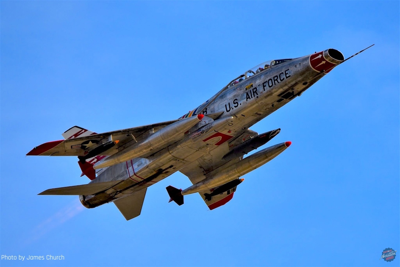The Arrival of the Hun: F-100F Super Sabre Arrives in Terre Haute 17 F 100F Super Sabre N2011V Photo James Church 4