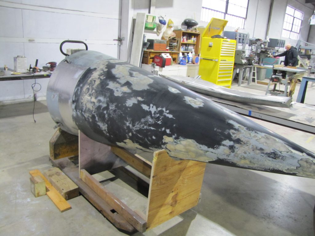 F 104 F 104 nose cone is coming along.