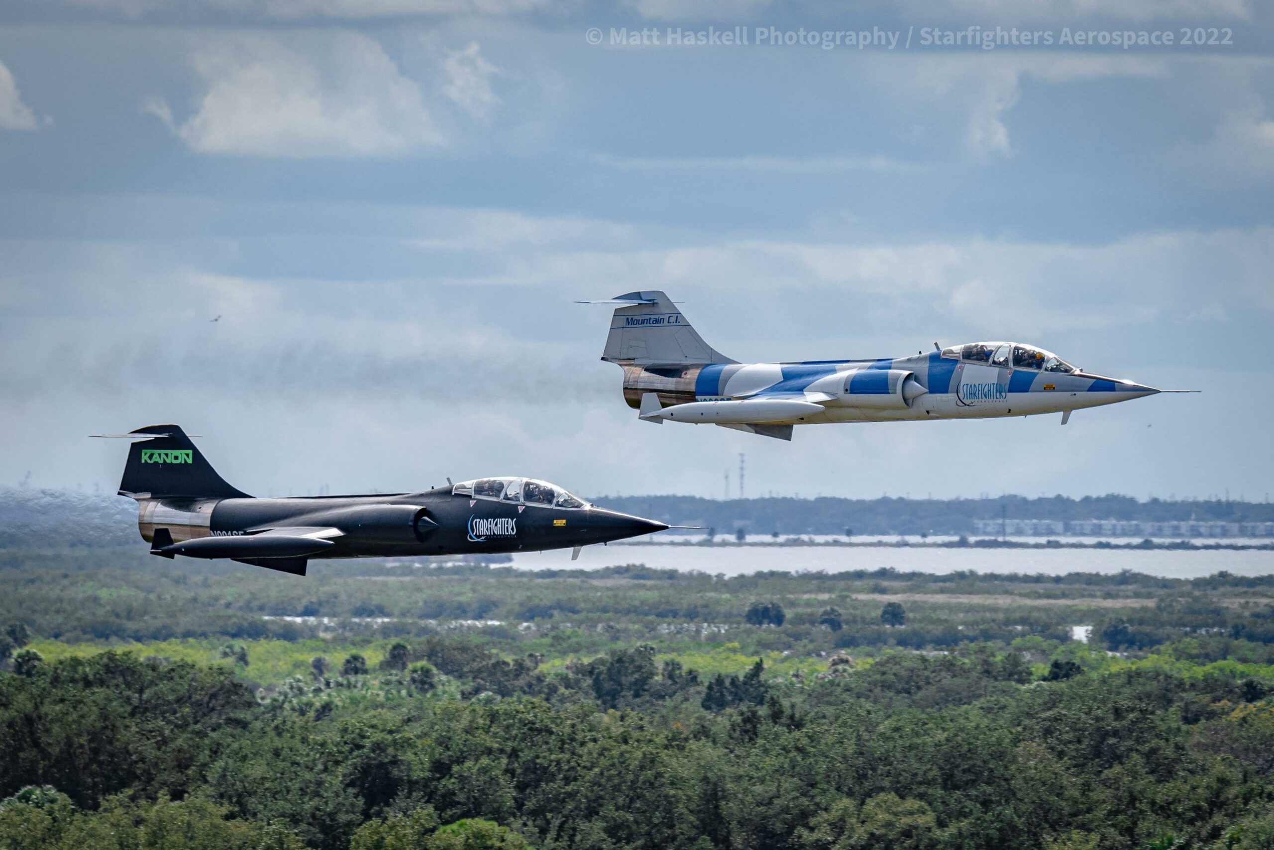 F 104 Starfighter Aerospace MAskell two ship scaled