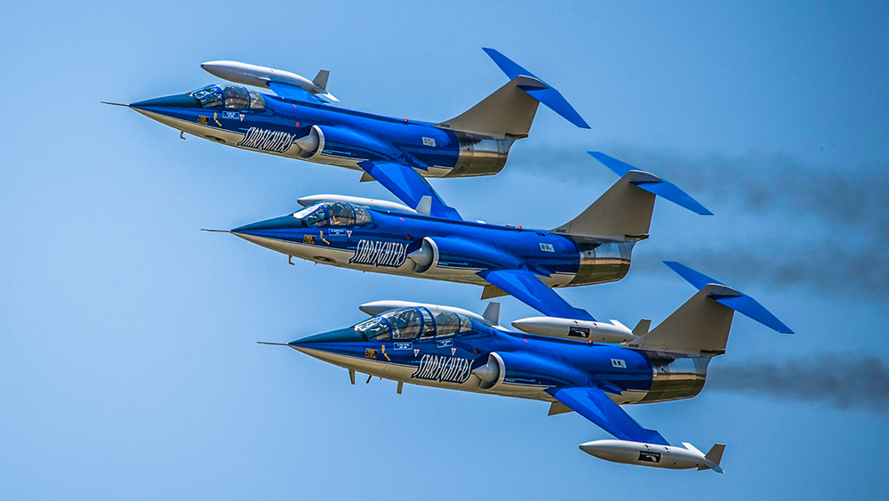 Starfighters Space Rings NYSE Opening Bell as Founder Rick Svetkoff Steps Down 18 F 104 formation