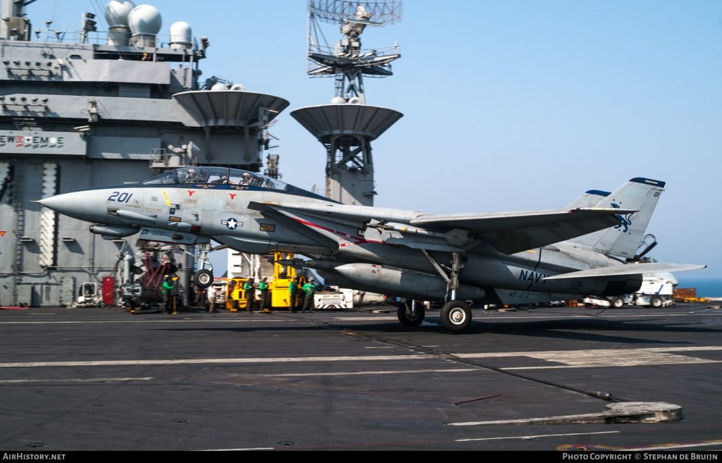 Congress’ “Maverick Act” Could Bring a U.S. Navy F-14D Tomcat Back to Flight 13 F 14D Tomcat BuNo 164602 on board the USS Theodore Roosevelt CVN71. landing