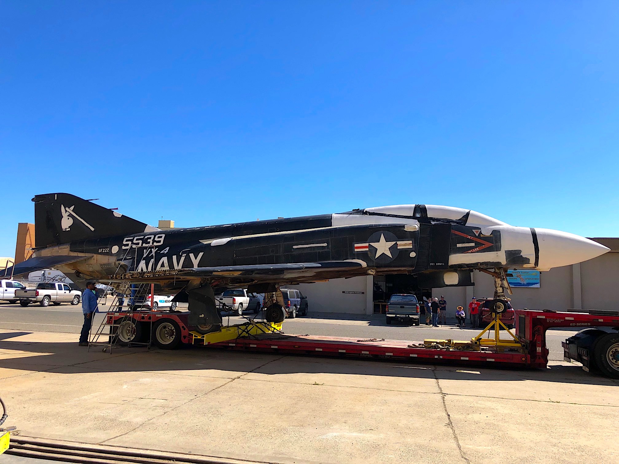 F 4S Phantom II Black Bunny Arrives at Castle Air Museum 2