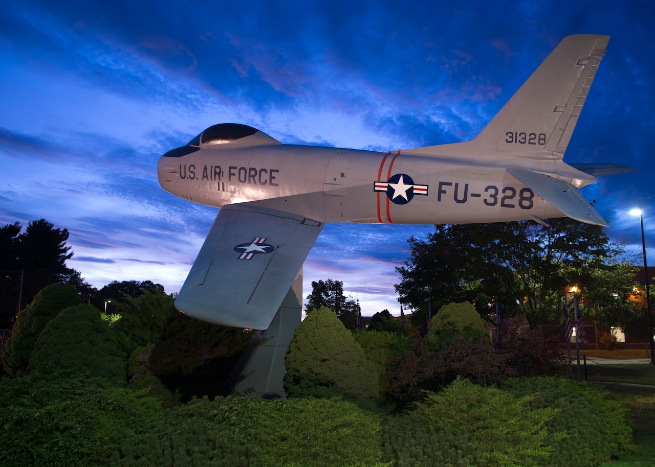 F 86 Sabre static display at Hanscom Air Force Base Mass 2