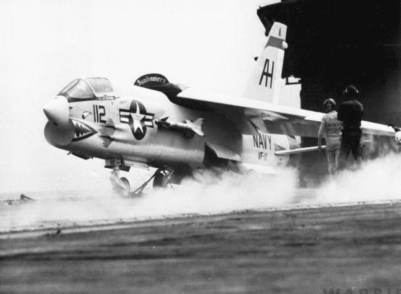 F 8C of VF 111 on USS Oriskany CVA 34 c1967