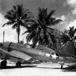 F4U 1 Lt Rinaberger VMA 214 at Espiritu Santo 1943