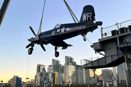 F4U 4 Corsair BuNo 97349 Joins The Fleet at the USS Midway Museum
