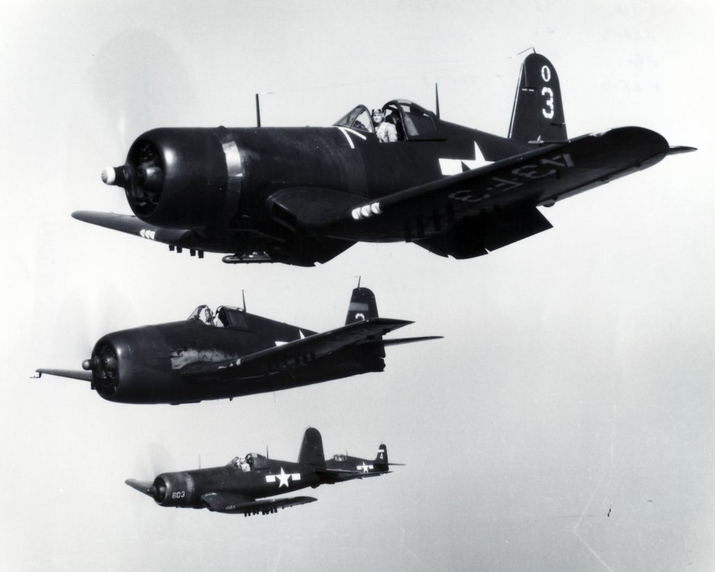 F4U F6F flight front Roger Besecker Collection