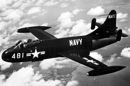F6U 1 Pirate NATC in flight 1
