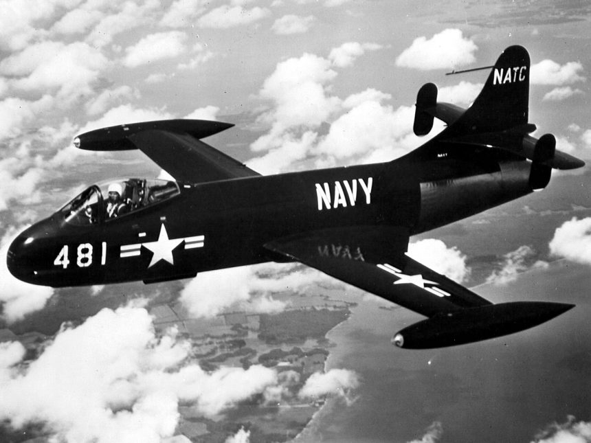F6U 1 Pirate NATC in flight 1