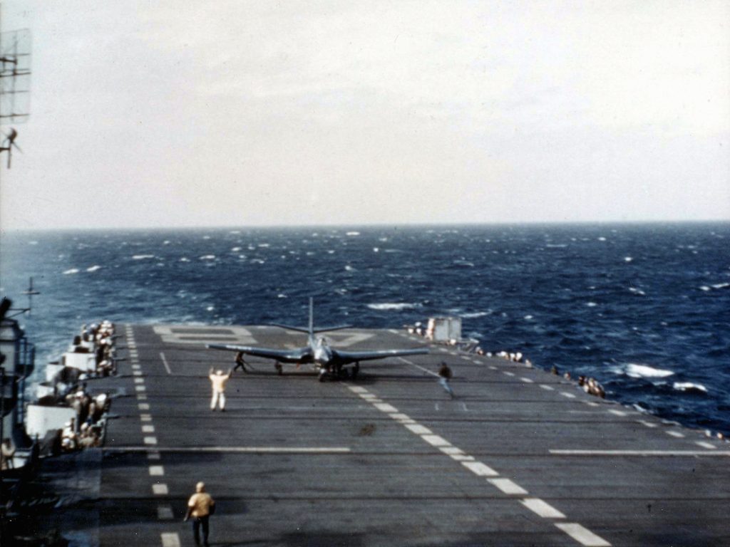 Today In Aviation History: First Flight of the McDonnell FH Phantom 12 FH Phantom on USS Saipan CVL 48 1948