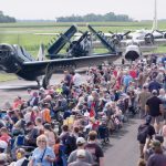 Fagen Fighters Curtiss SB2C 5 Helldiver with a total crowd estimate of 6500 7000