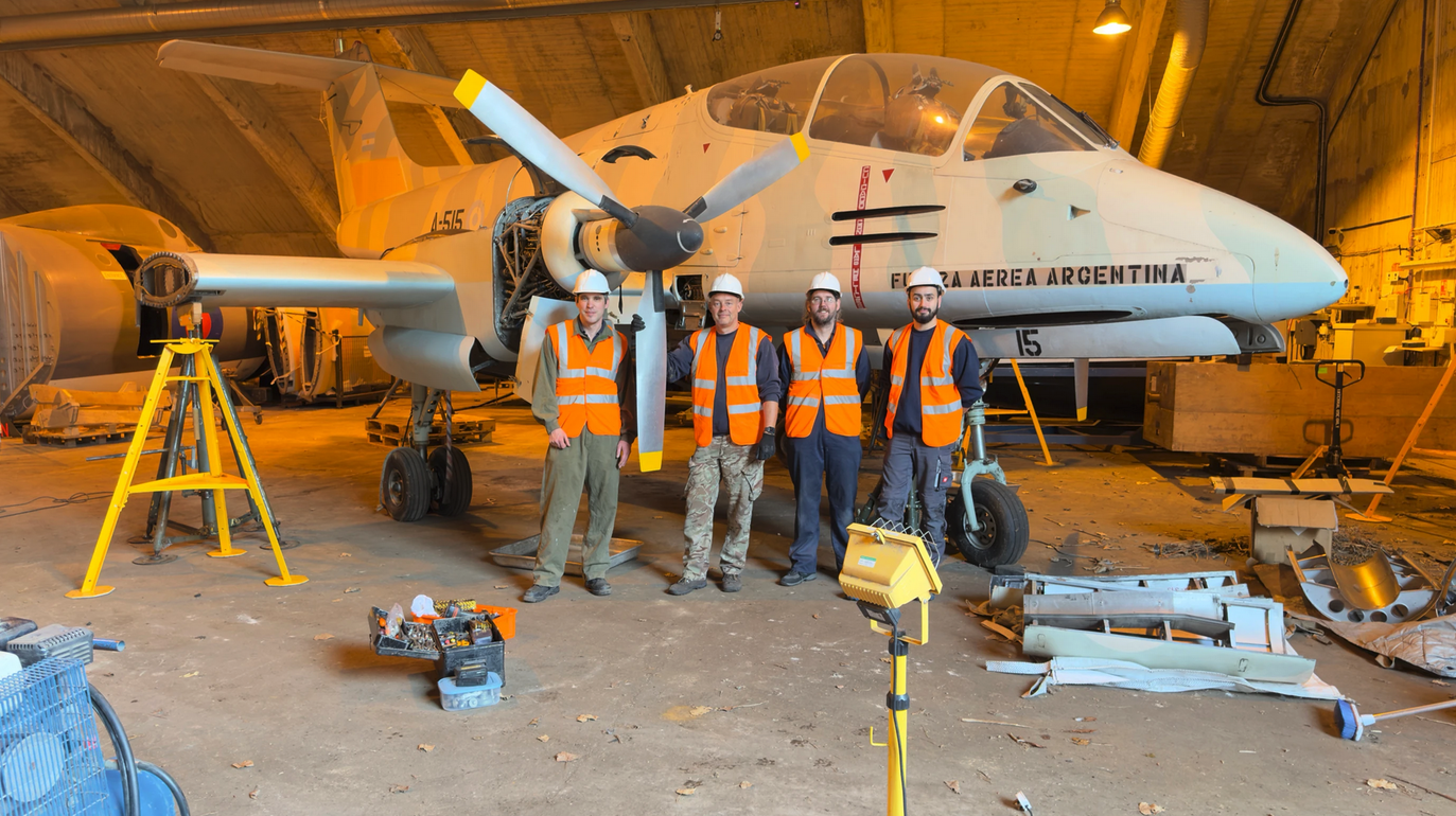 Falklands War Veteran Pucará A 515 Joins the South Yorkshire Aircraft Museum 2