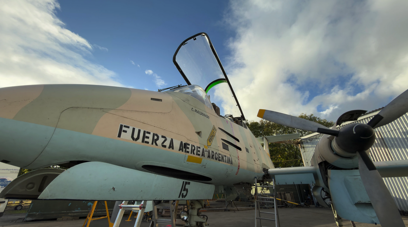 Falklands War Veteran Pucará A 515 Joins the South Yorkshire Aircraft Museum 5
