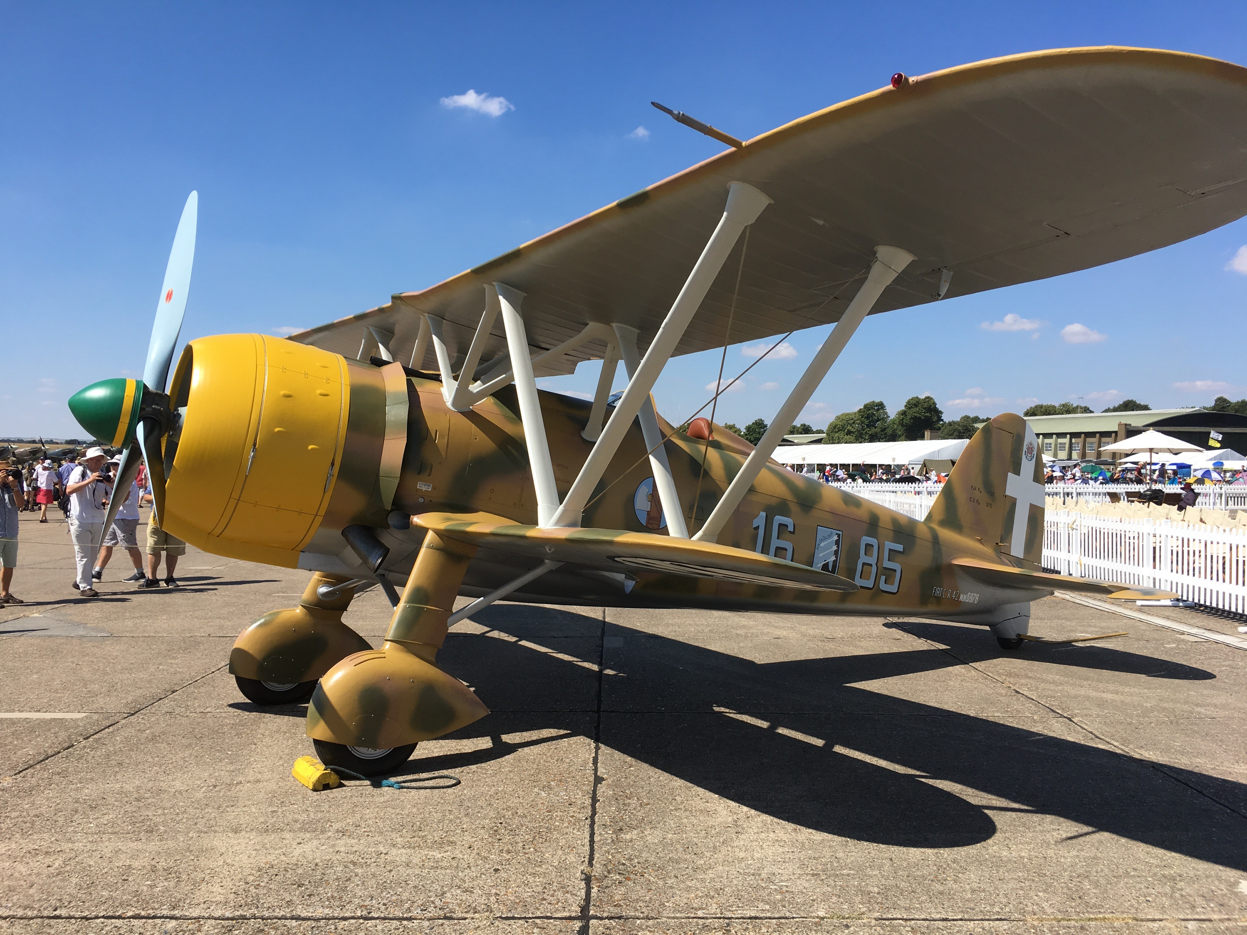 Fiat CR.42 fotograferad på Duxford 2019