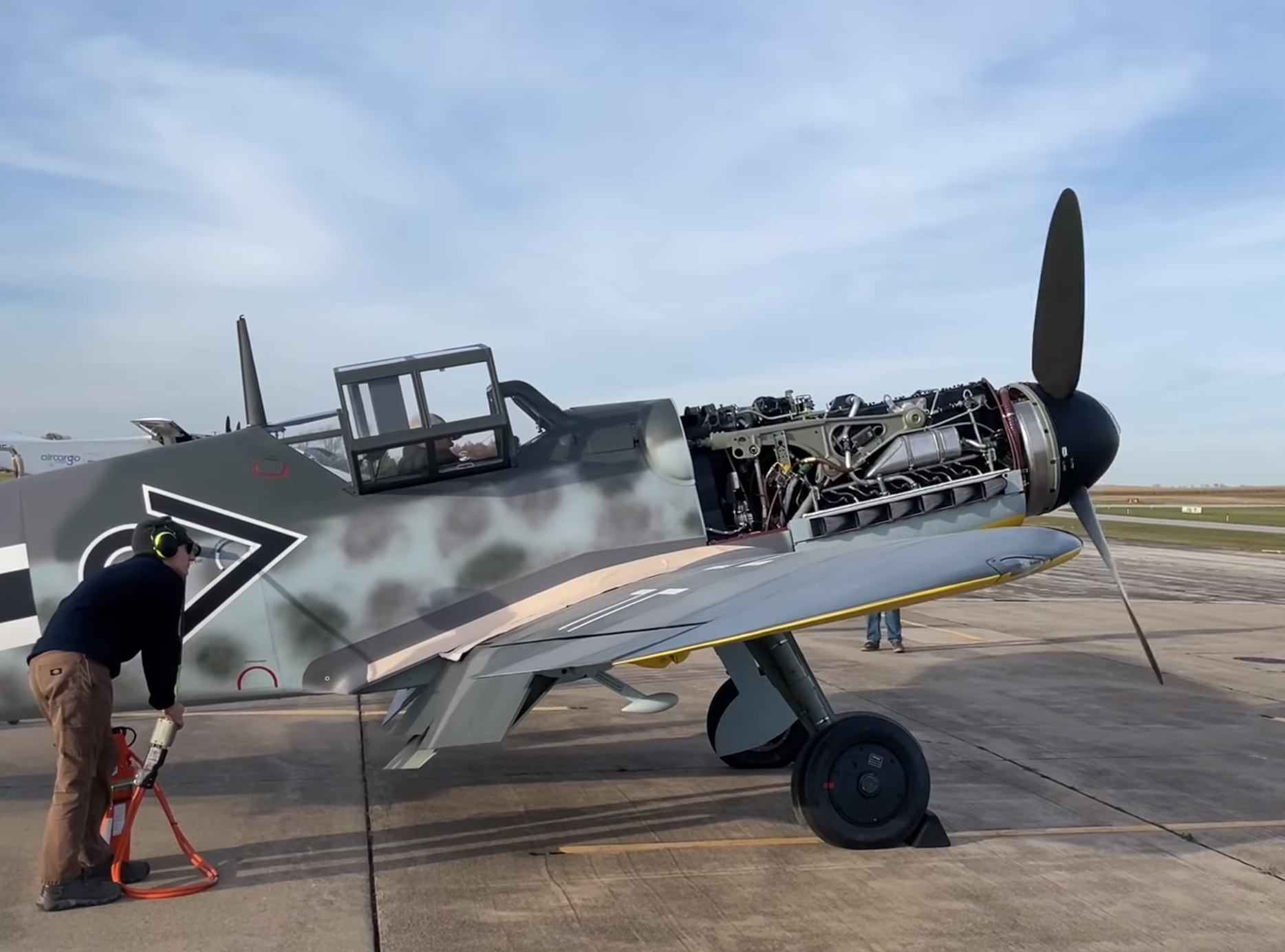 First Engine runs for the Lake Swiblo Messerschmitt Bf 109 2