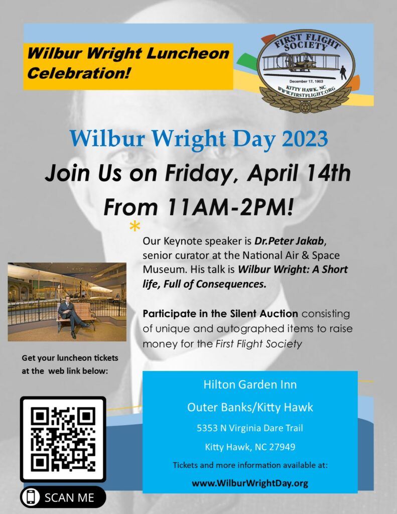 First Flight Society Celebrates Wilbur Wright Day With Dr. Peter L. Jakab