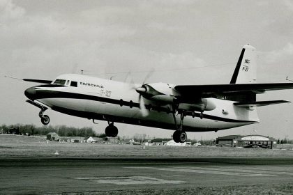 First Flight of the Fairchild F 27 1