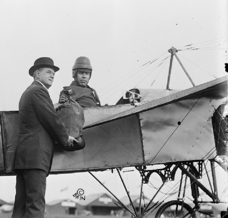 First authorized U.S. Mail flights 1911