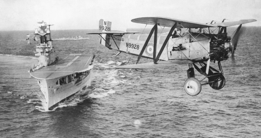 First flight of the Fairey Flycatcher 1 1