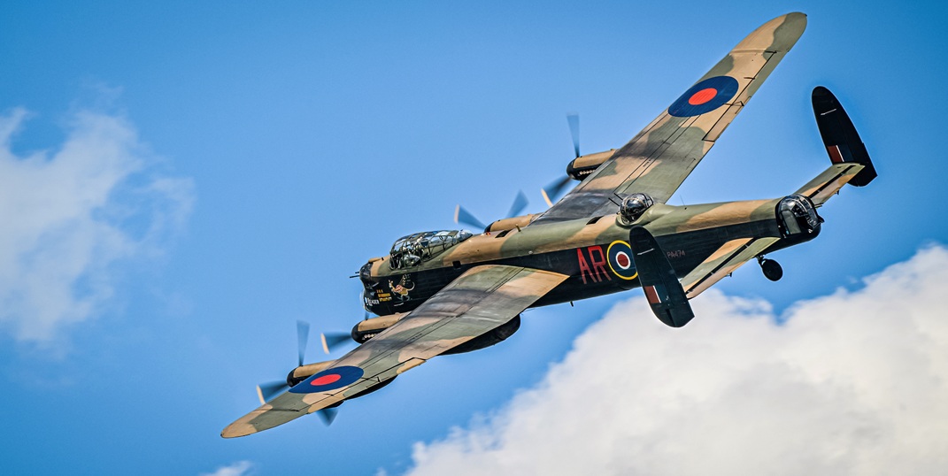 Flypast from the Battle of Britain Memorial Flight Lancaster 2
