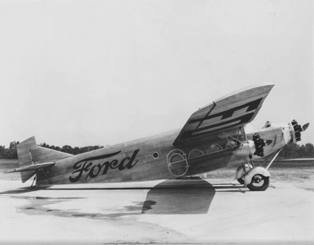 Ford Tri Motor 4 AT 1 photographed at Ford Airport Dearborn Michigan 5 June 1926. Note the open cockpit