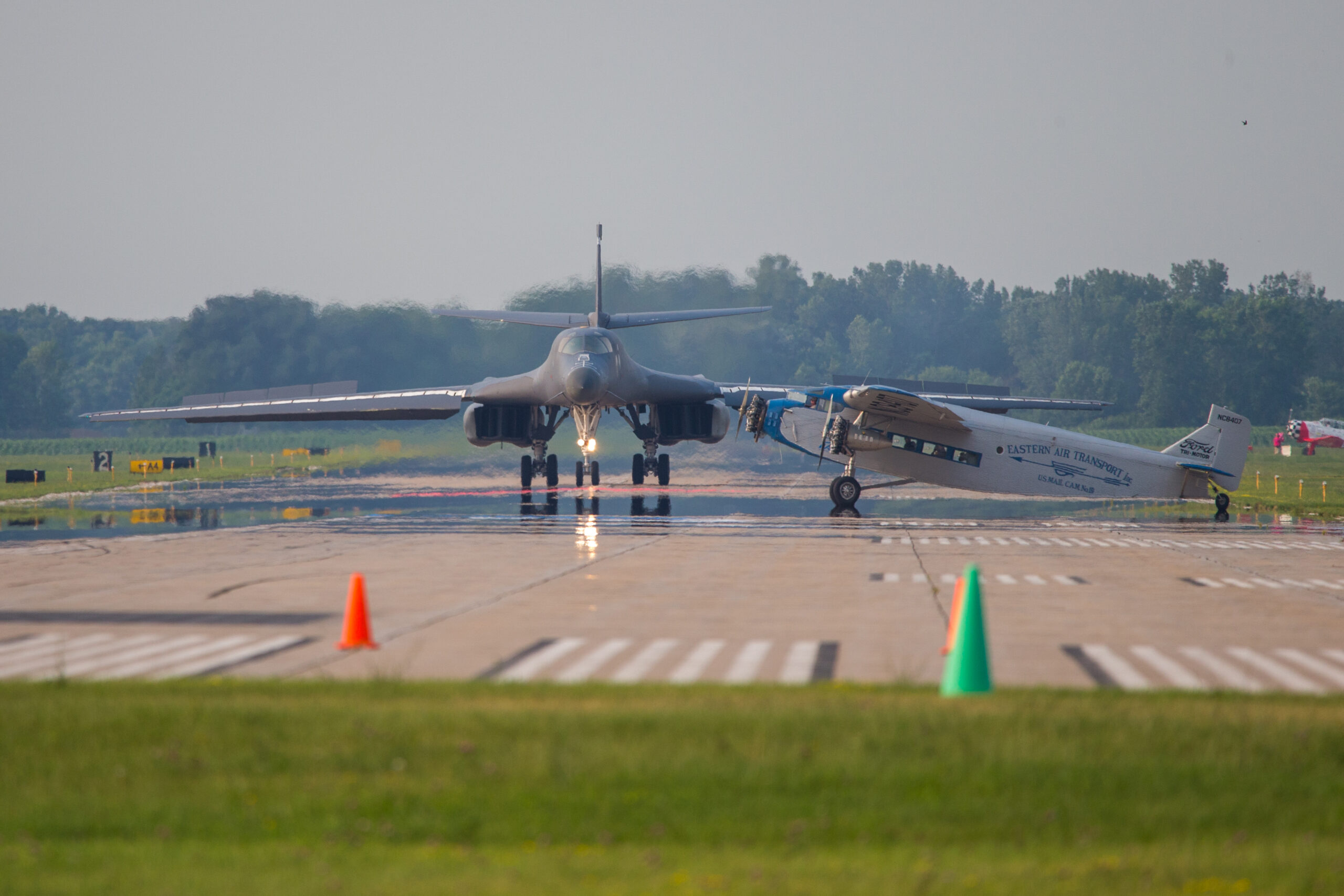 Ford Tri Motor and B 1 bomber AV18 by Chris Miller scaled