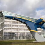 Former U.S. Navy FA 18 Blue Angel is a new landmark next to Museum