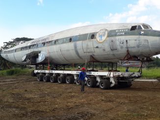 Fuselage on move to storage copy