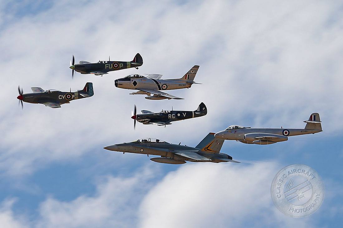 Heritage Flight performed during the 2013 airshow.( Image by Gavin Conroy)