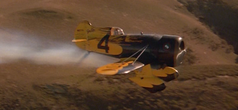 Gee Bee Z that Hinton flew for the movie Rocketeer