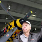 Gerald Yagen with the P 51 Mustang Double Trouble Two