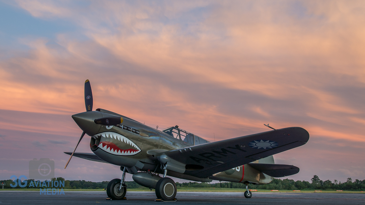 The Military Aviation Museum's P-40 captured by Douglas Glover during the 2015 workshop.