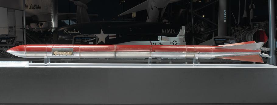 Goddard 1935 A Series rocket in the Rockets and Missiles gallery Smithsonian Photo by Dane Penland