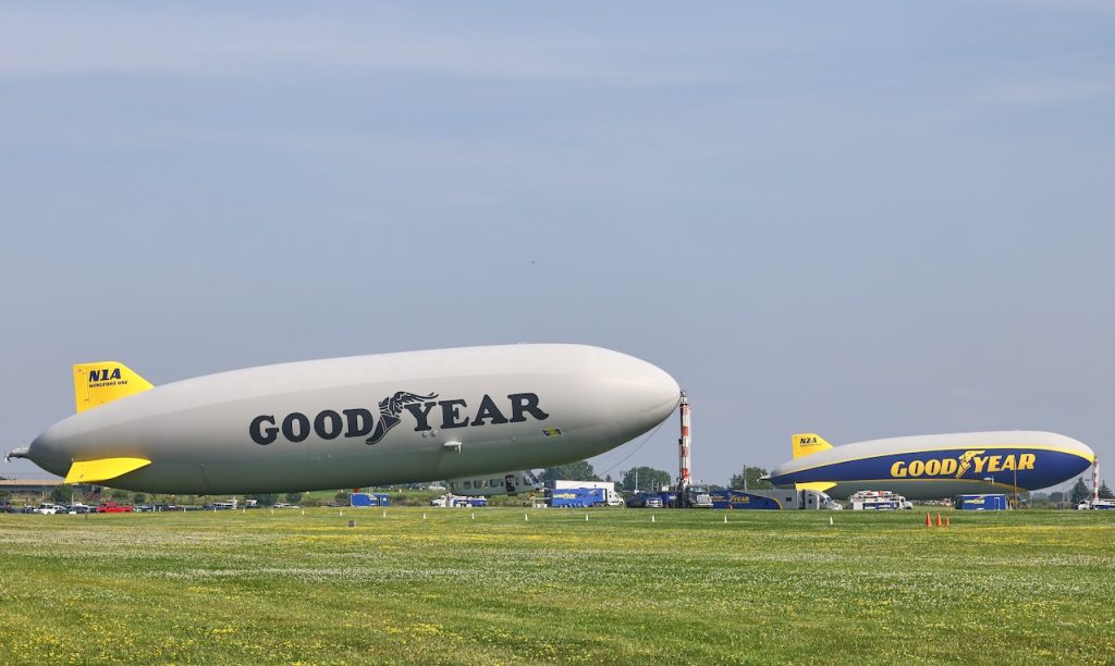 EAA AirVenture Oshkosh voted Best Air Show in USA Today 10Best national poll 17 Goodyear blimps moored 2025 by Brett Brock
