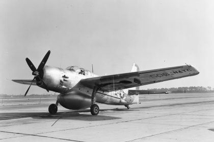 Grumman XTB3F 1 Guardian at NAS Patuxent River in December 1949 scaled 1