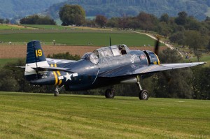 Grumman Avenger flew in from Switzerland for the show. (Image Credit: Andreas Zeitler)