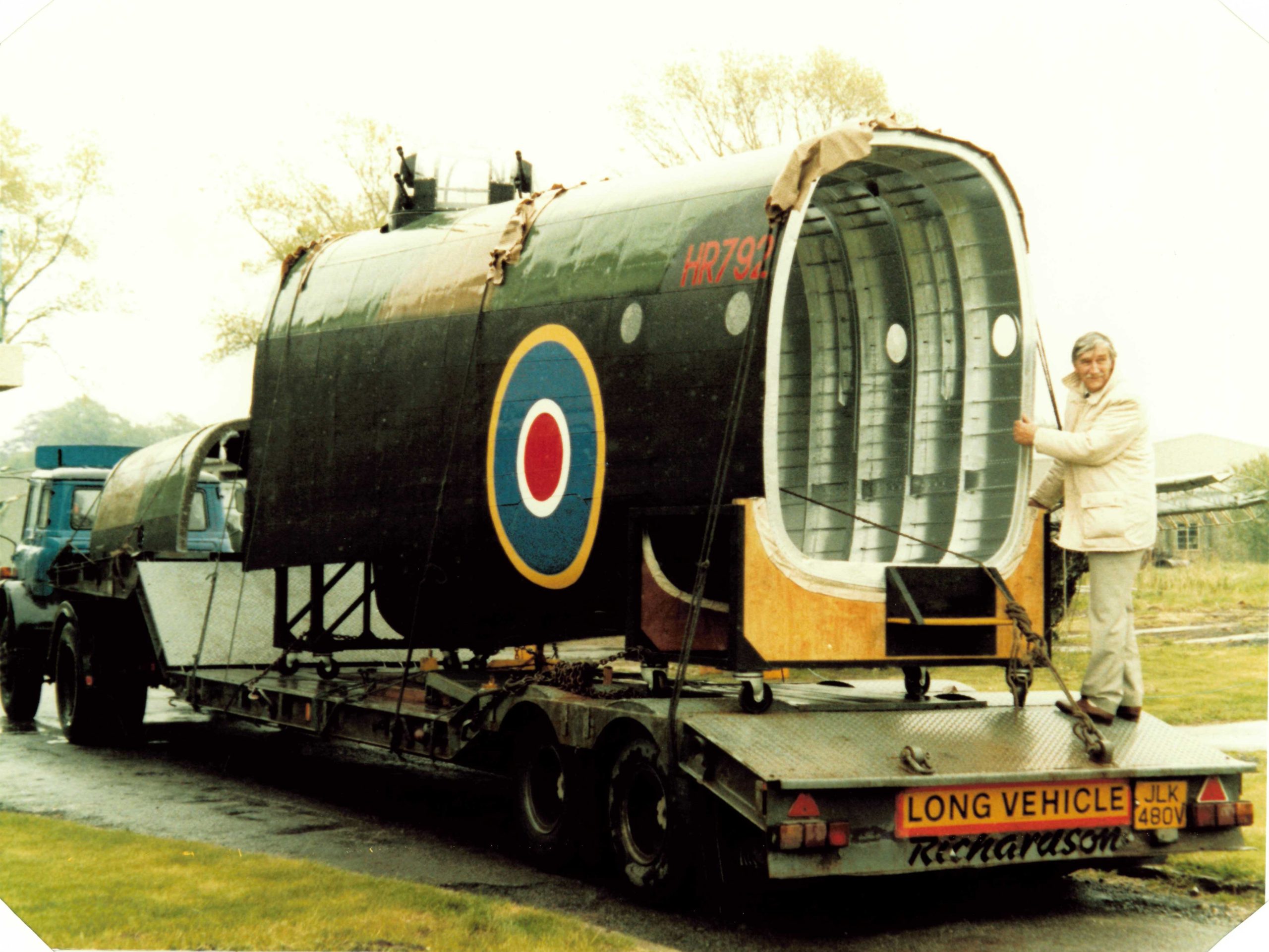 Yorkshire Air Museum Marks 30 Years of Halifax Restoration with ‘Operation Halifax’ Exhibition 13 Halifax new fuselage section being transported scaled