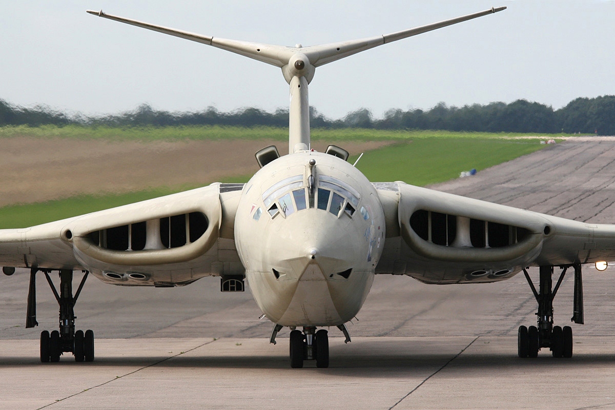 The Handley Page Victor was a British jet-powered strategic bomber, developed and produced by the Handley Page Aircraft Company, which served during the Cold War.
