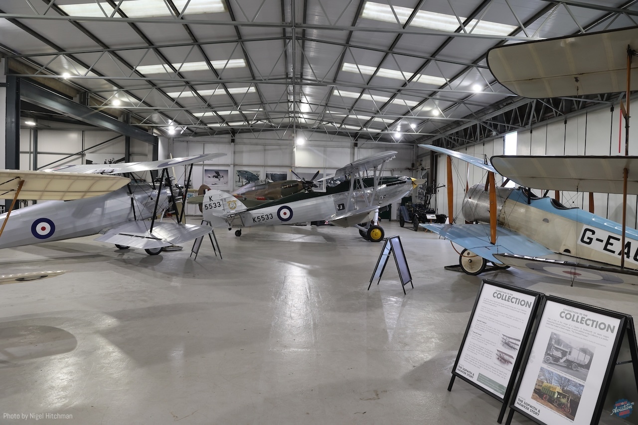 Inside Shuttleworth Collection’s Engineering Open Weekend 2026 36 Hangar 4 L R Tomtit Hurricane Hind Dove R6 7043