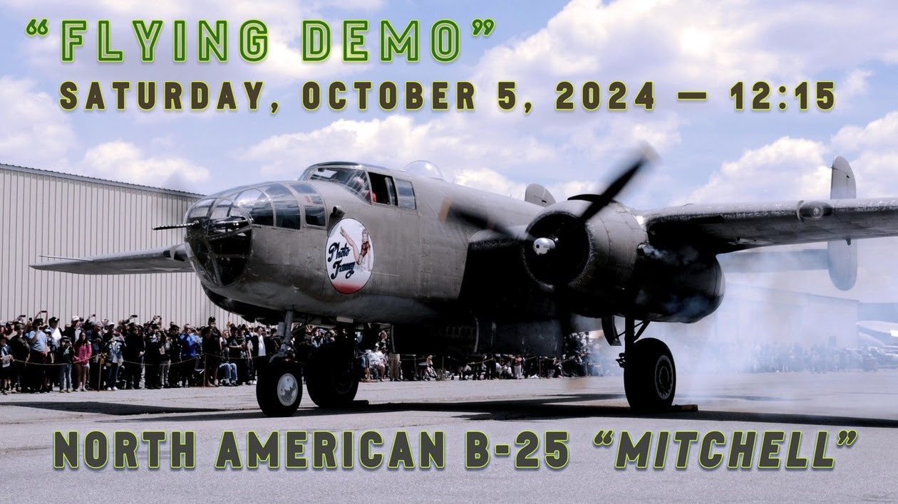 Hangar Talk and the Flying Demo of the North American B 25 Mitchell