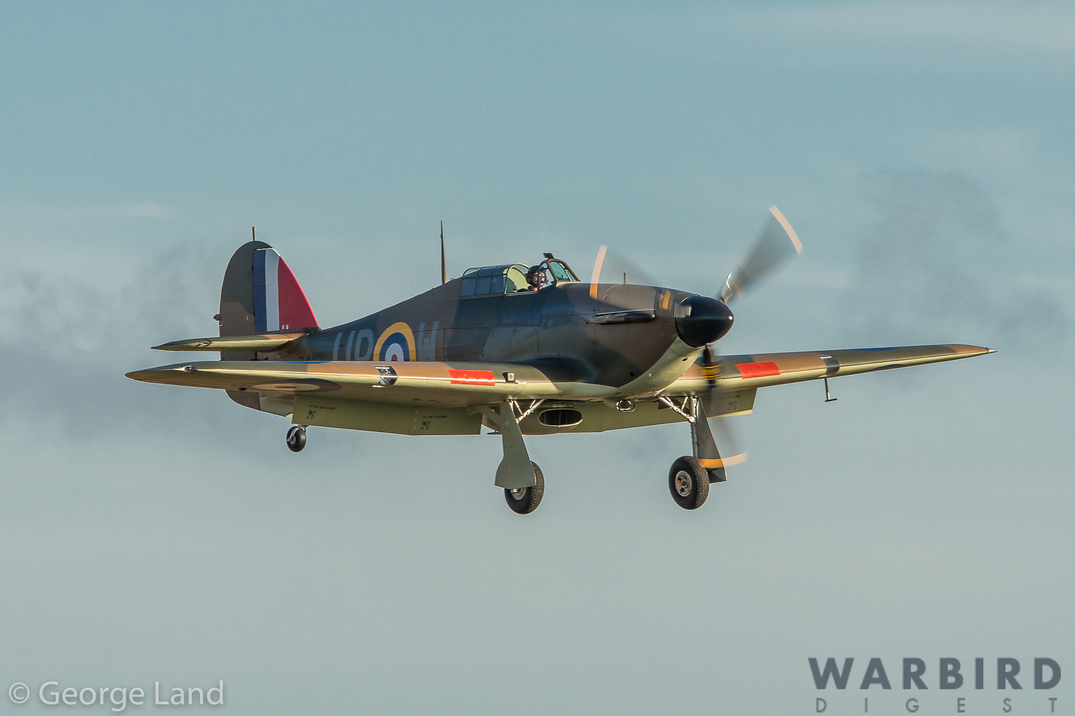 Hawker Gloster Aircraft Co Hurricane Mk.1 R4118 UP W G HUPW in the colours of PO Bob Foster No605 County of Warwick Sqd RAF 1940 D05 2733