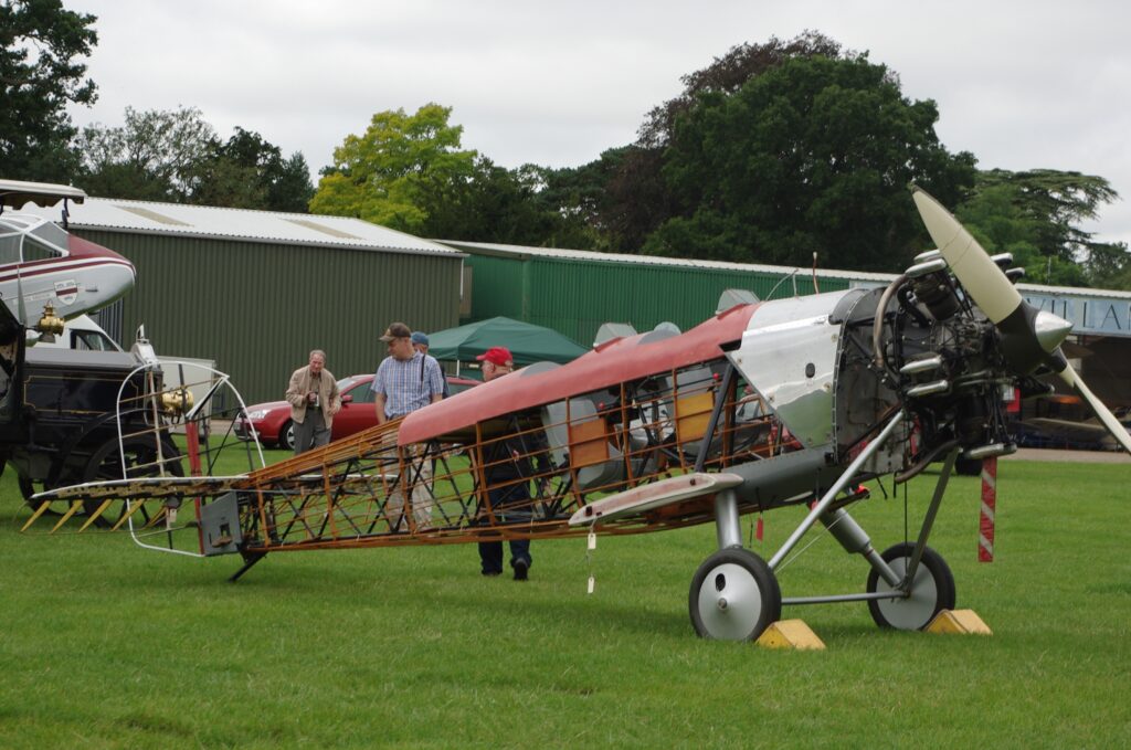 Hawker Tomtit G AFTA K1786 undergoing restoration and displaying construction details at the 2013 Shuttleworth Uncovered event Date 22 September 2013 11 18